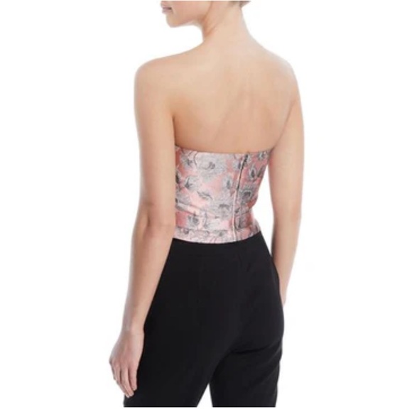 PRADA Pink Metallic Strapless Bustier Top NWT - Picture 2 of 8